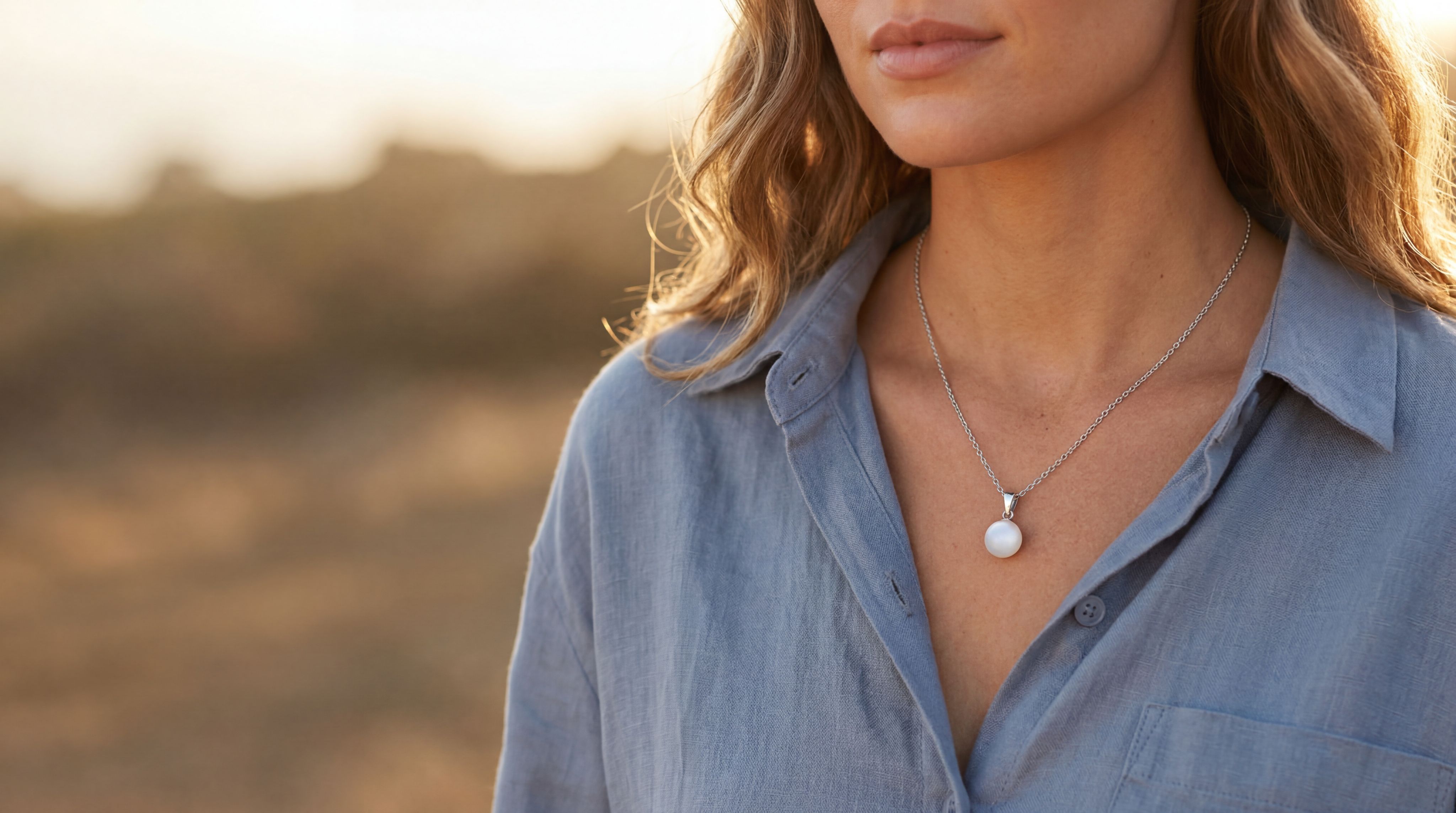 Adrienne Lee Stone Necklace
